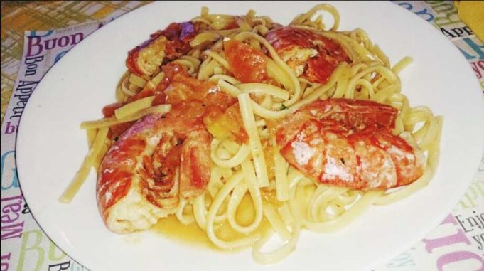 Lobster roll pasta Lobster roll pasta